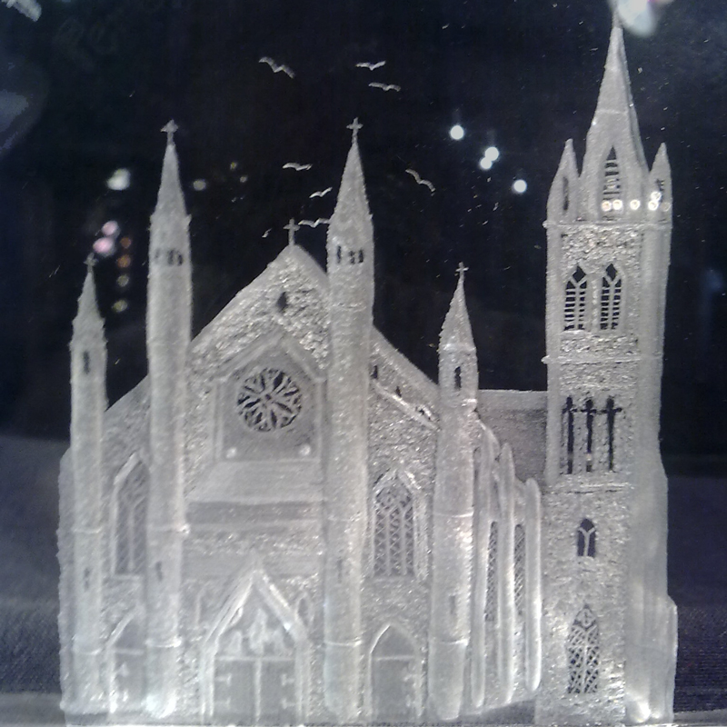 Irish Church Glass Piece